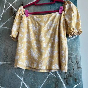 Smocked Puff Sleeve Linen Set Skirt (Top sold separately)